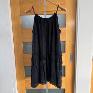 Treasure & Bond Black Midi Dress